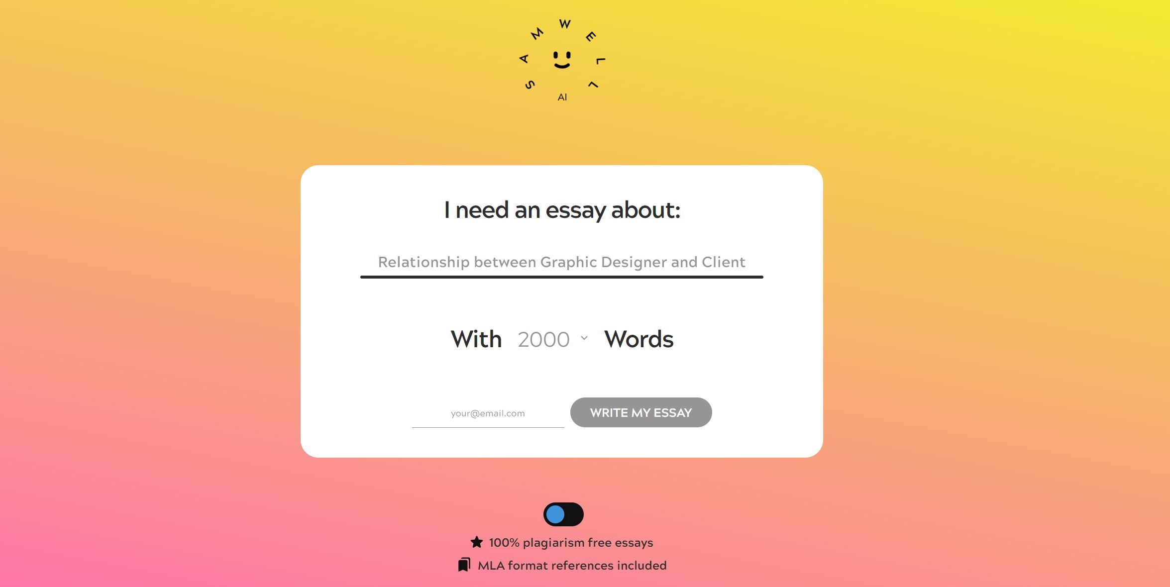  AI essay writer, assistant, and plagiarism-free