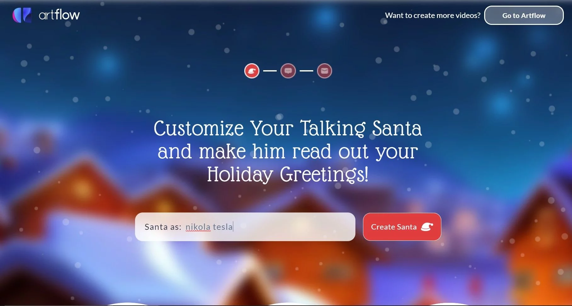  Create your own unique Santa video greeting