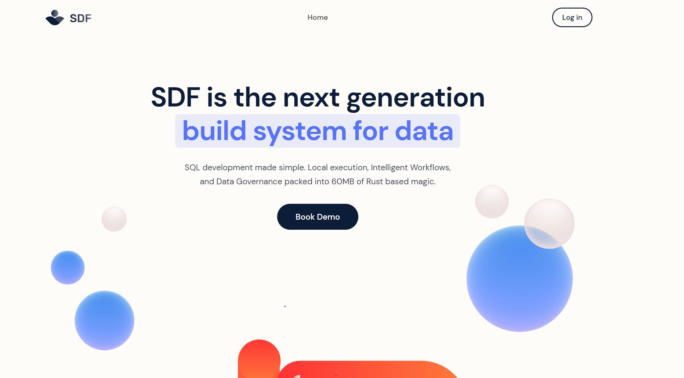  SDF is a next-generation build system for data