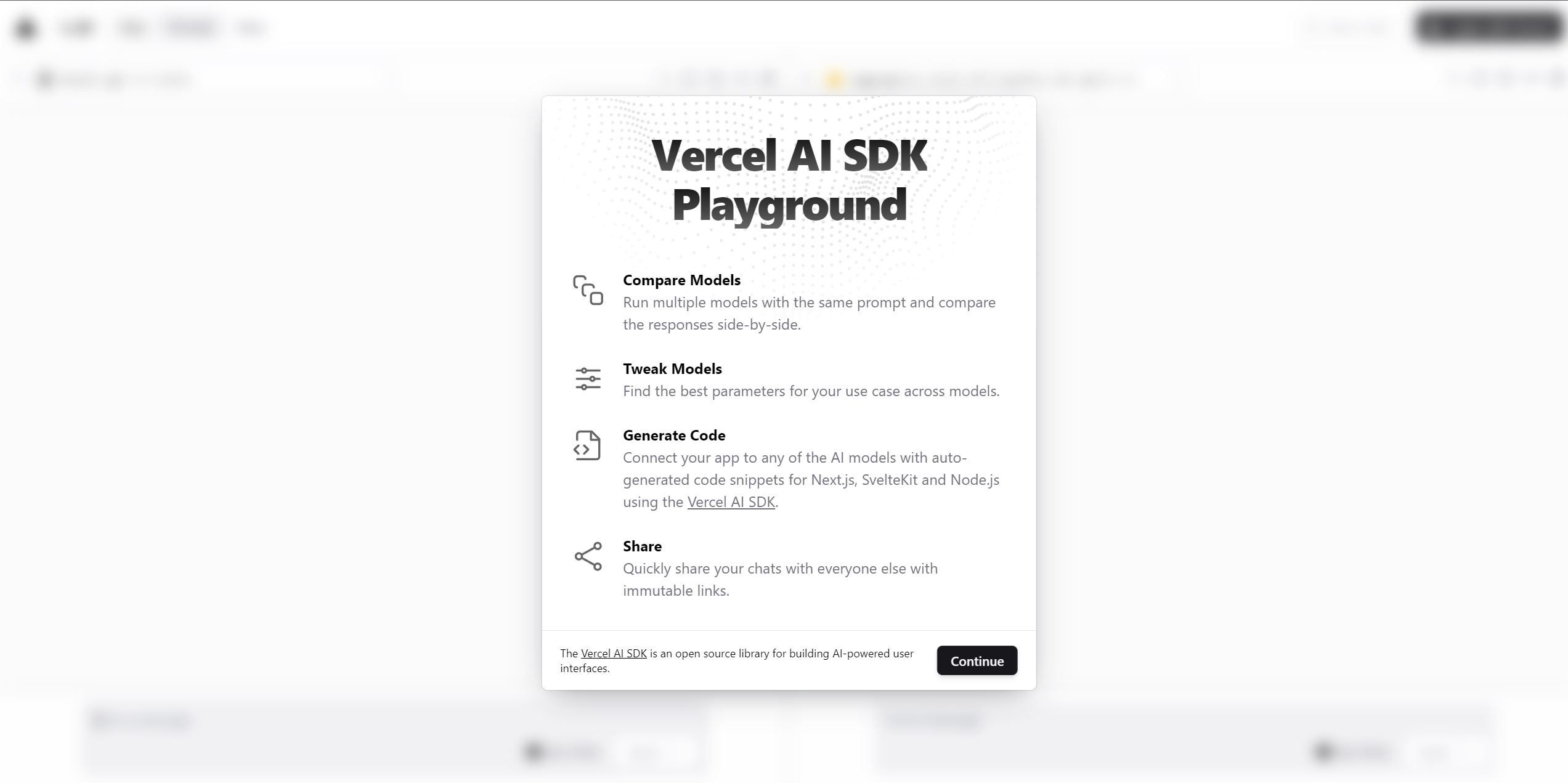  The AI Playground by Vercel is an online platform