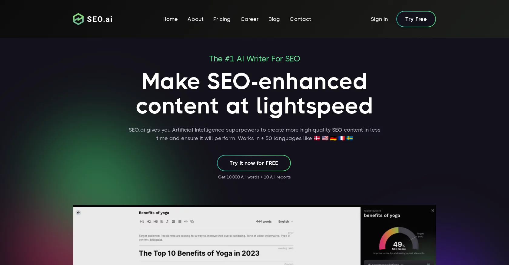  Make SEO-enhanced content at lightspeed