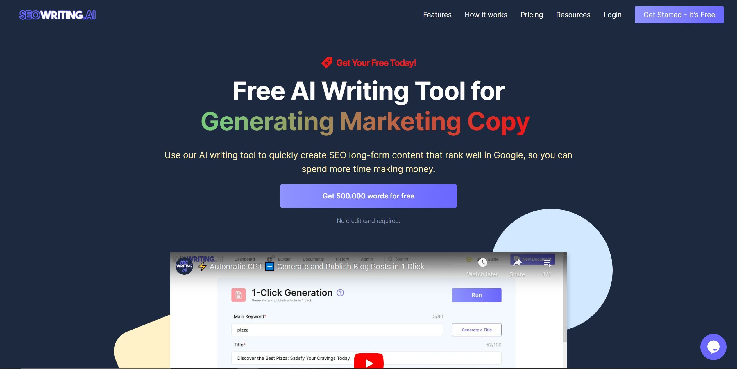  Seowriting AI is a free AI writing tool designed