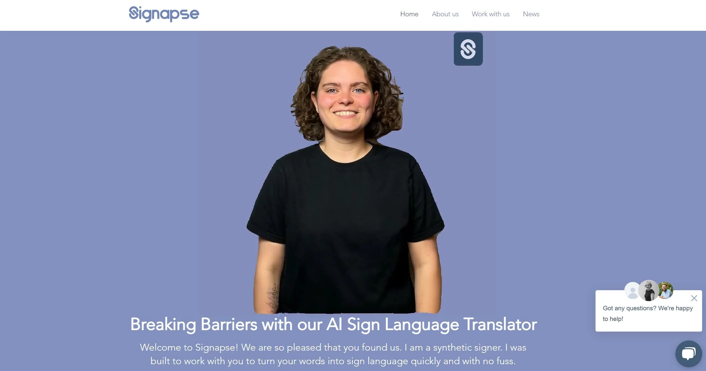  Signapse AI | Breaking Barriers with our AI Sign