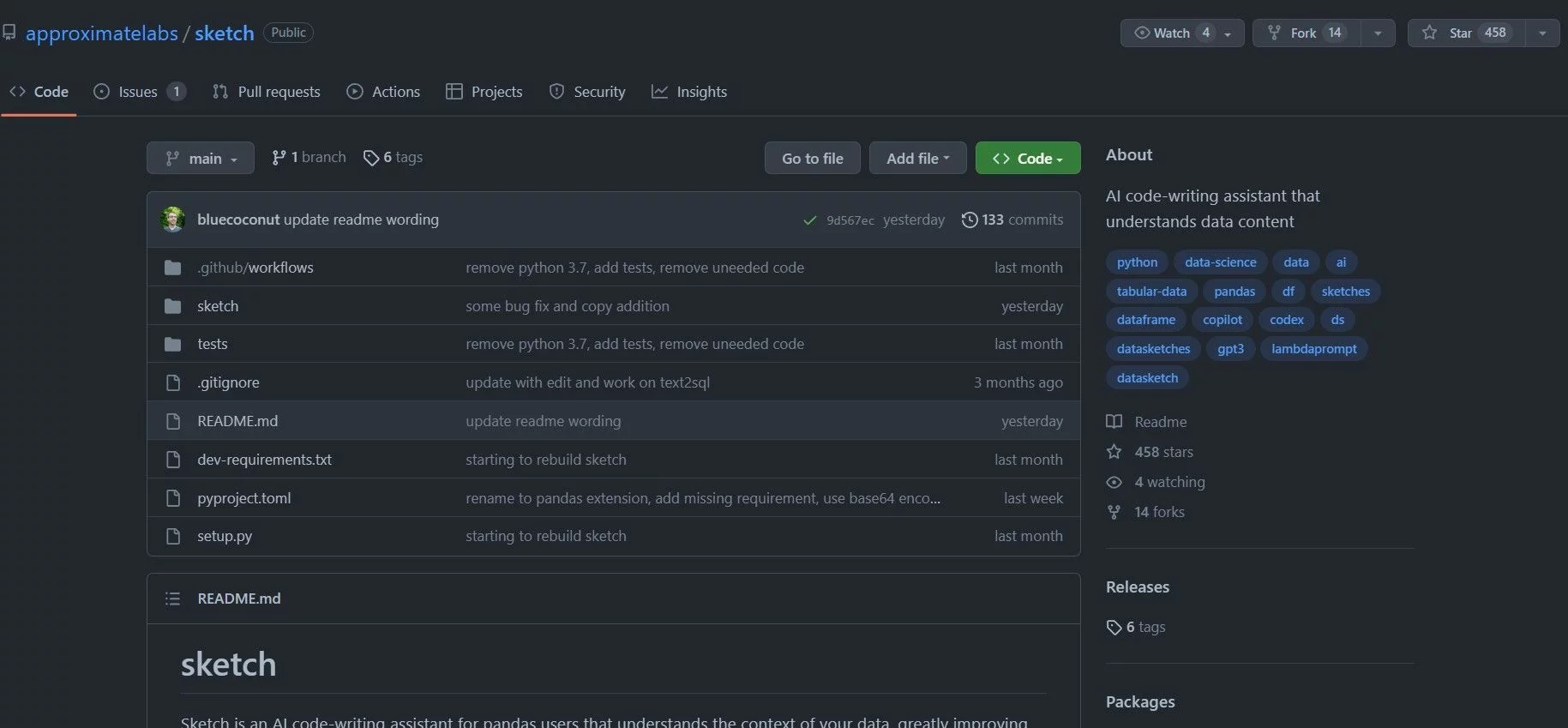  Sketch is an AI code-writing assistant for pandas