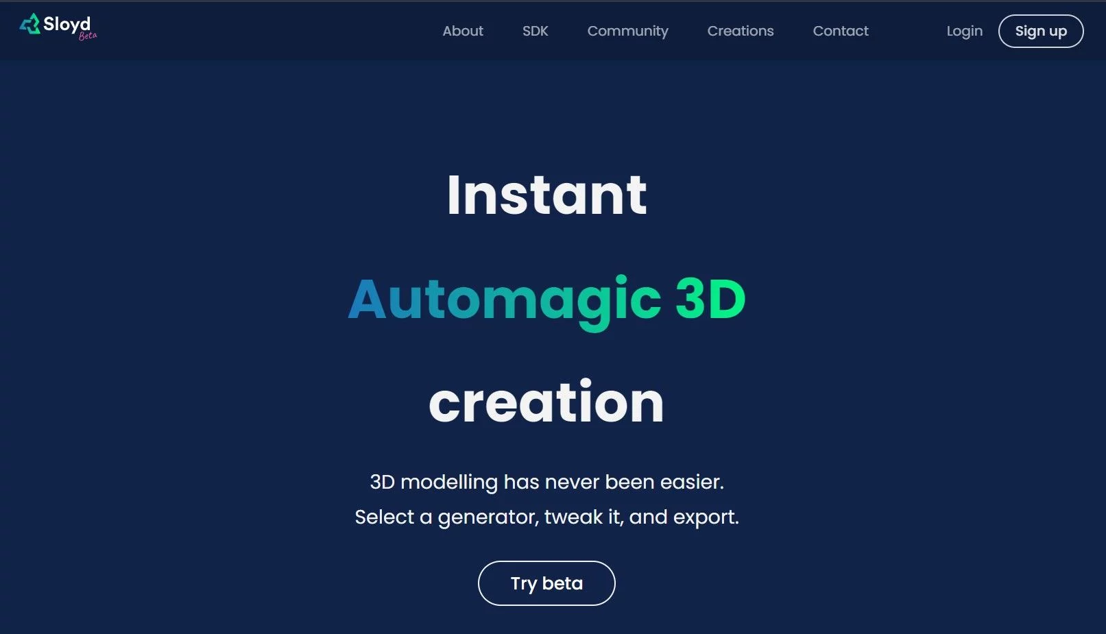  Instant Automagic 3D creation