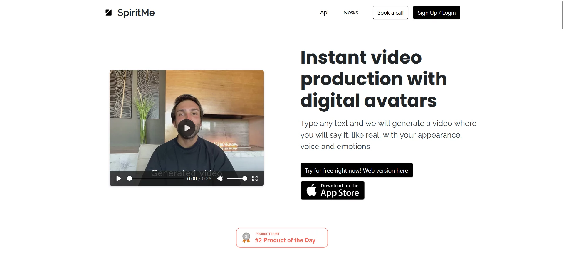  Instant video production with digital avatars