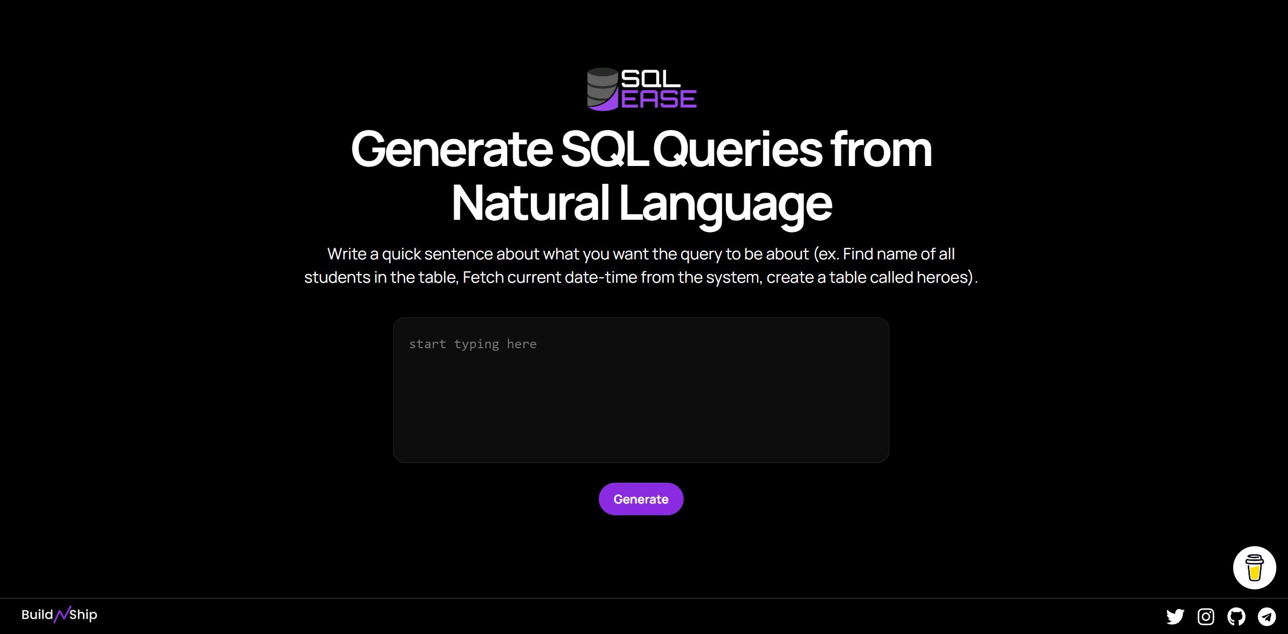  Generate SQL queries effortlessly with natural