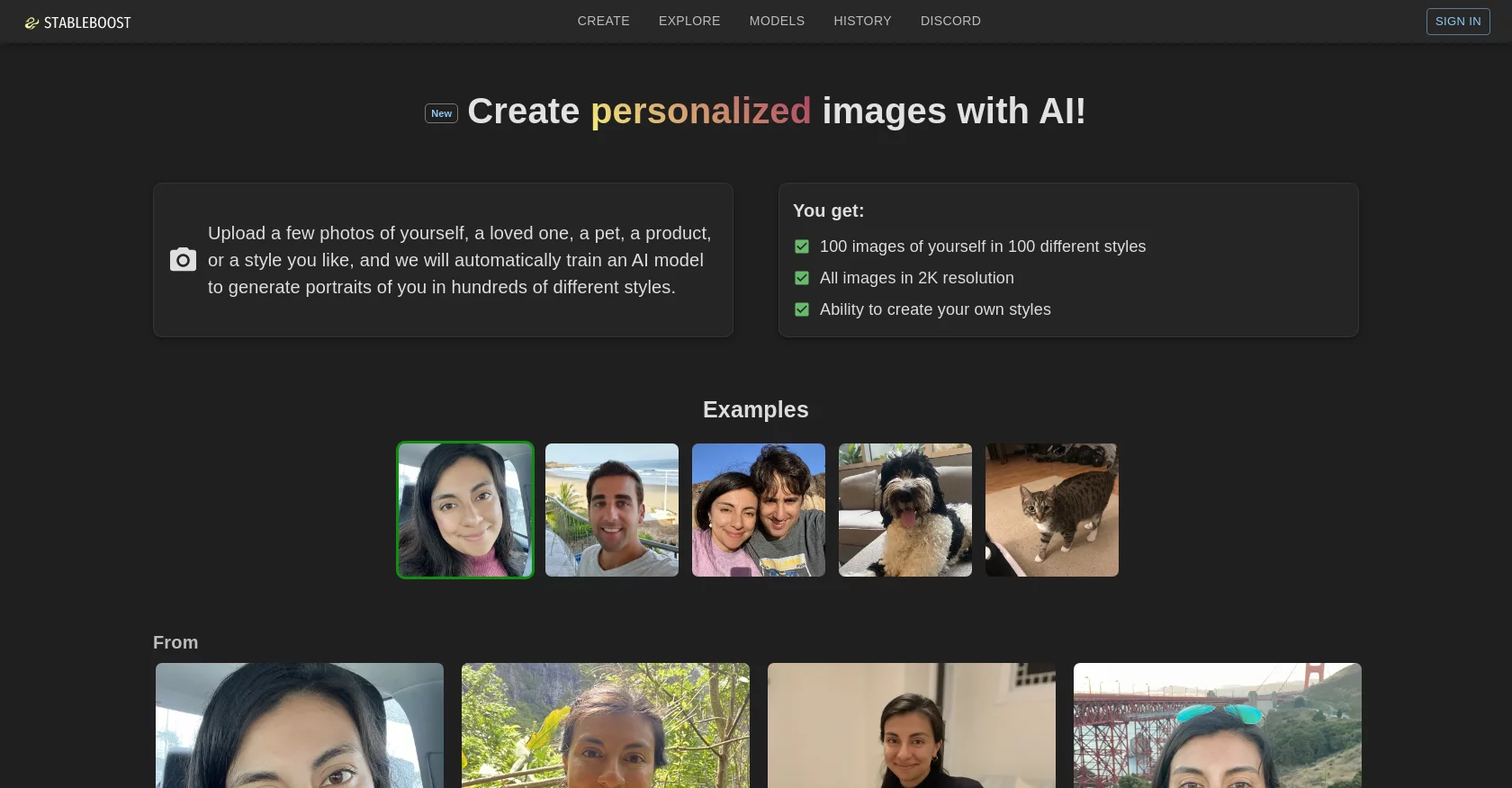  Generate personalized images and portraits with