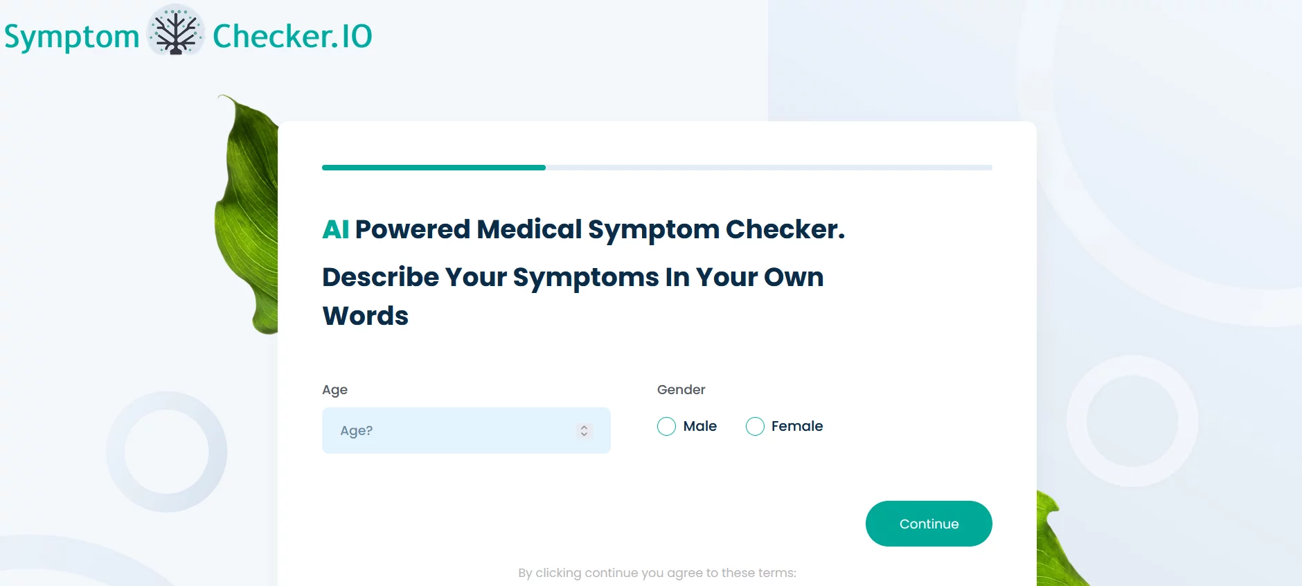  AI powered Symptom checker