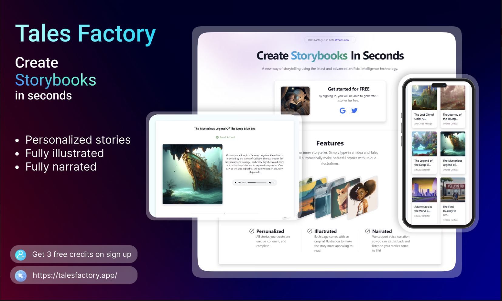  Create children storybooks in seconds