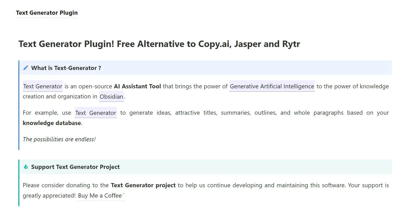  AI Assistant Tool for knowledge creation &