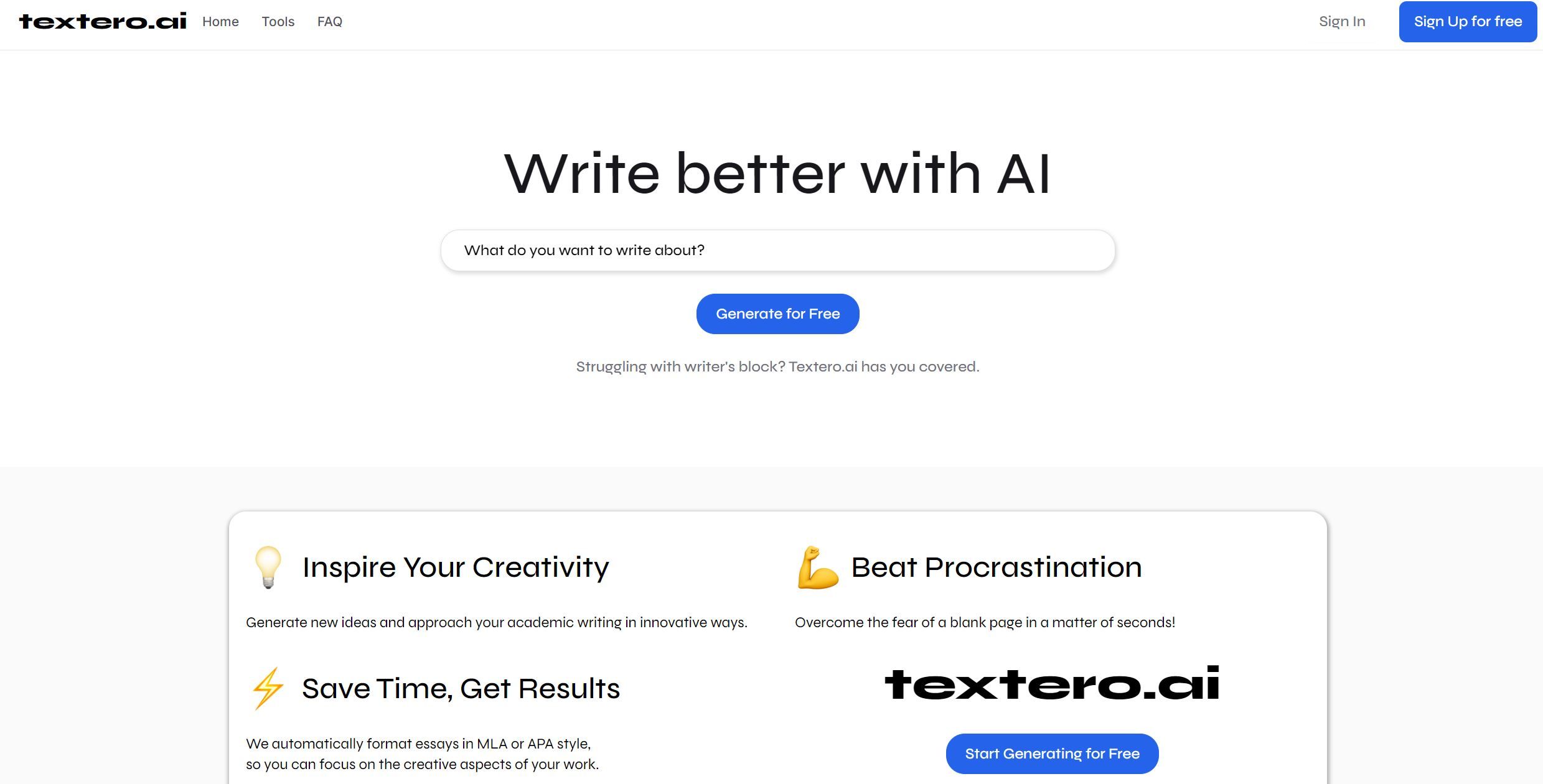  Overcome writer's block with AI-powered academic