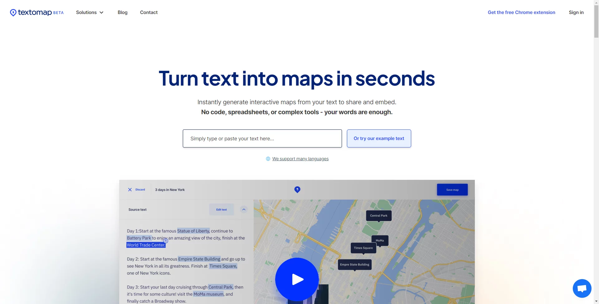  Generate interactive maps from text in seconds