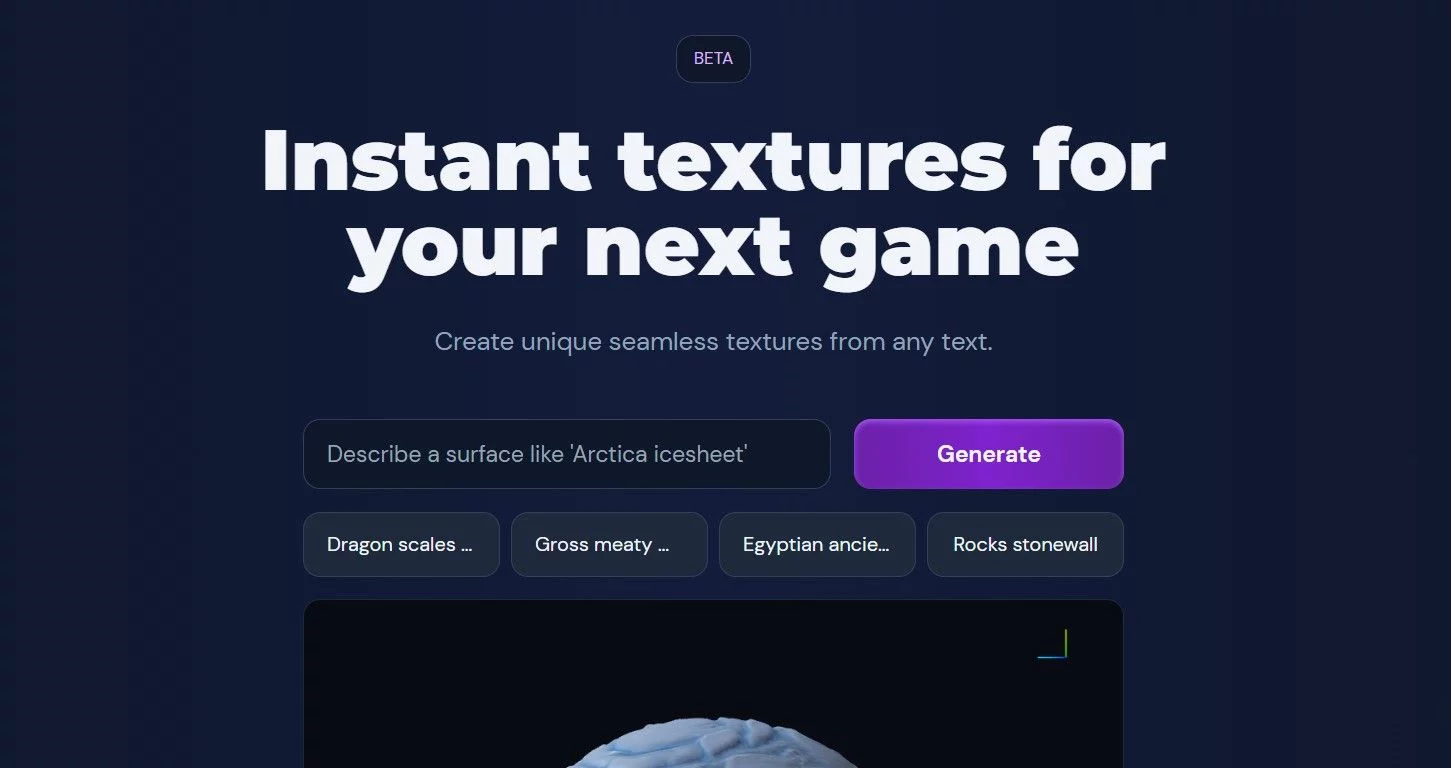  Generate 3D textures w/ AI in seconds; free