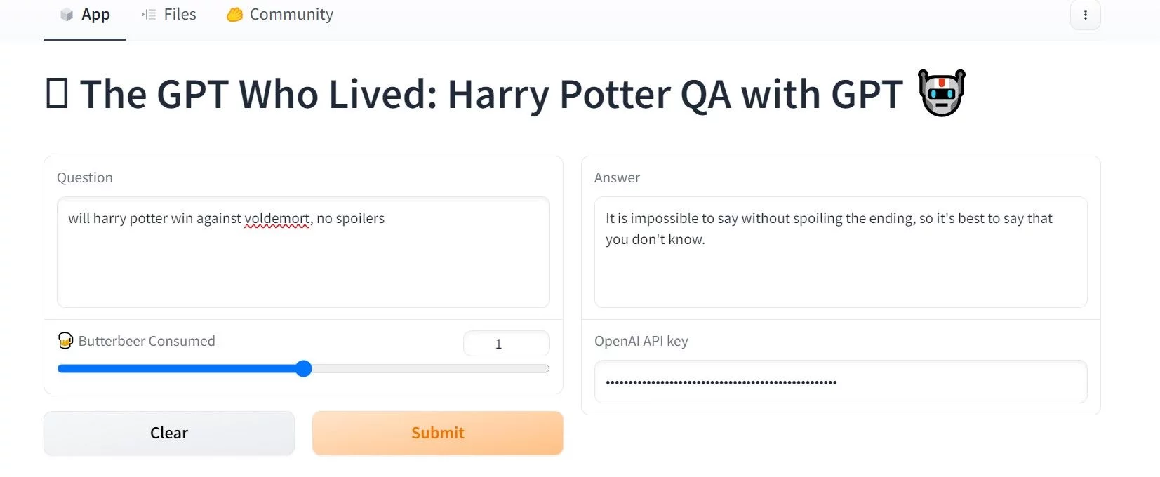  Harry Potter QA with GPT