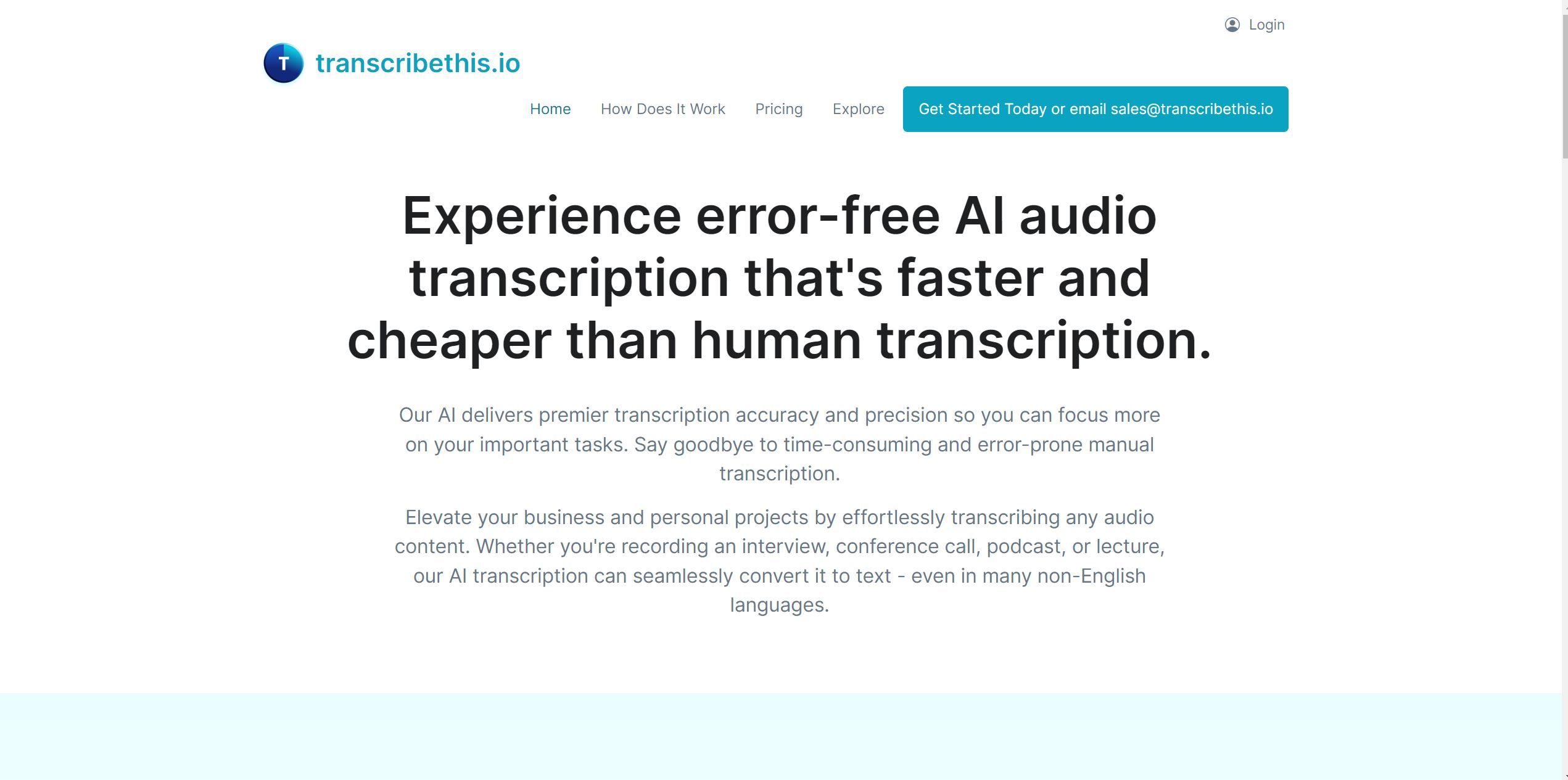  Highly accurate audio-to-text transcription