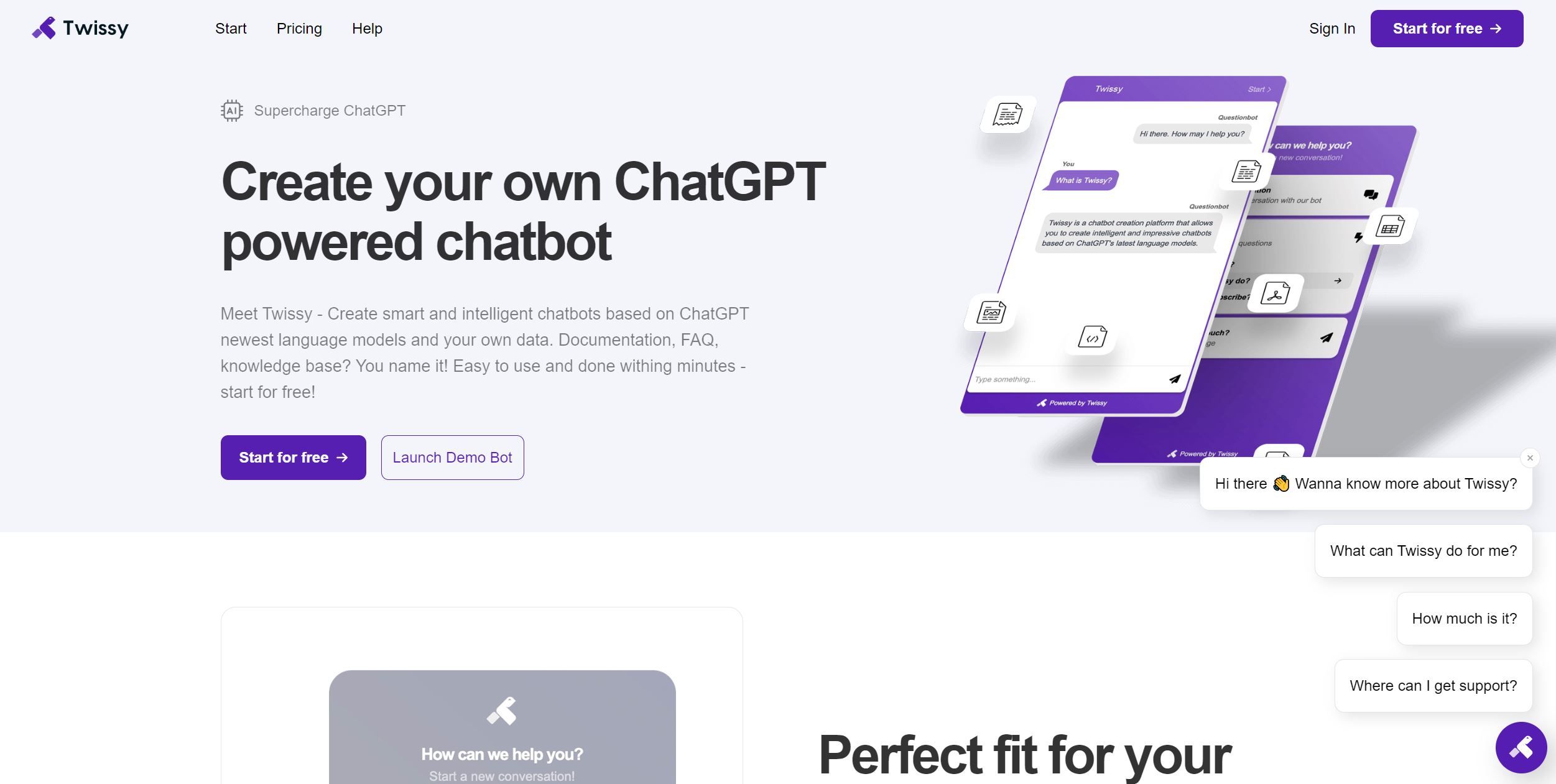  Provides ChatGPT chatbots based on custom data.