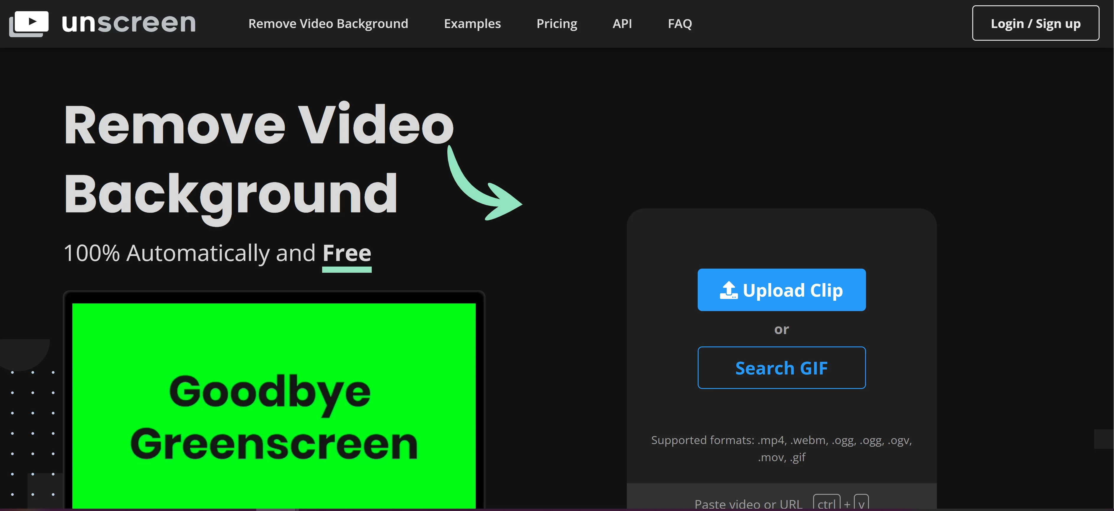  Remove video background automatically & free