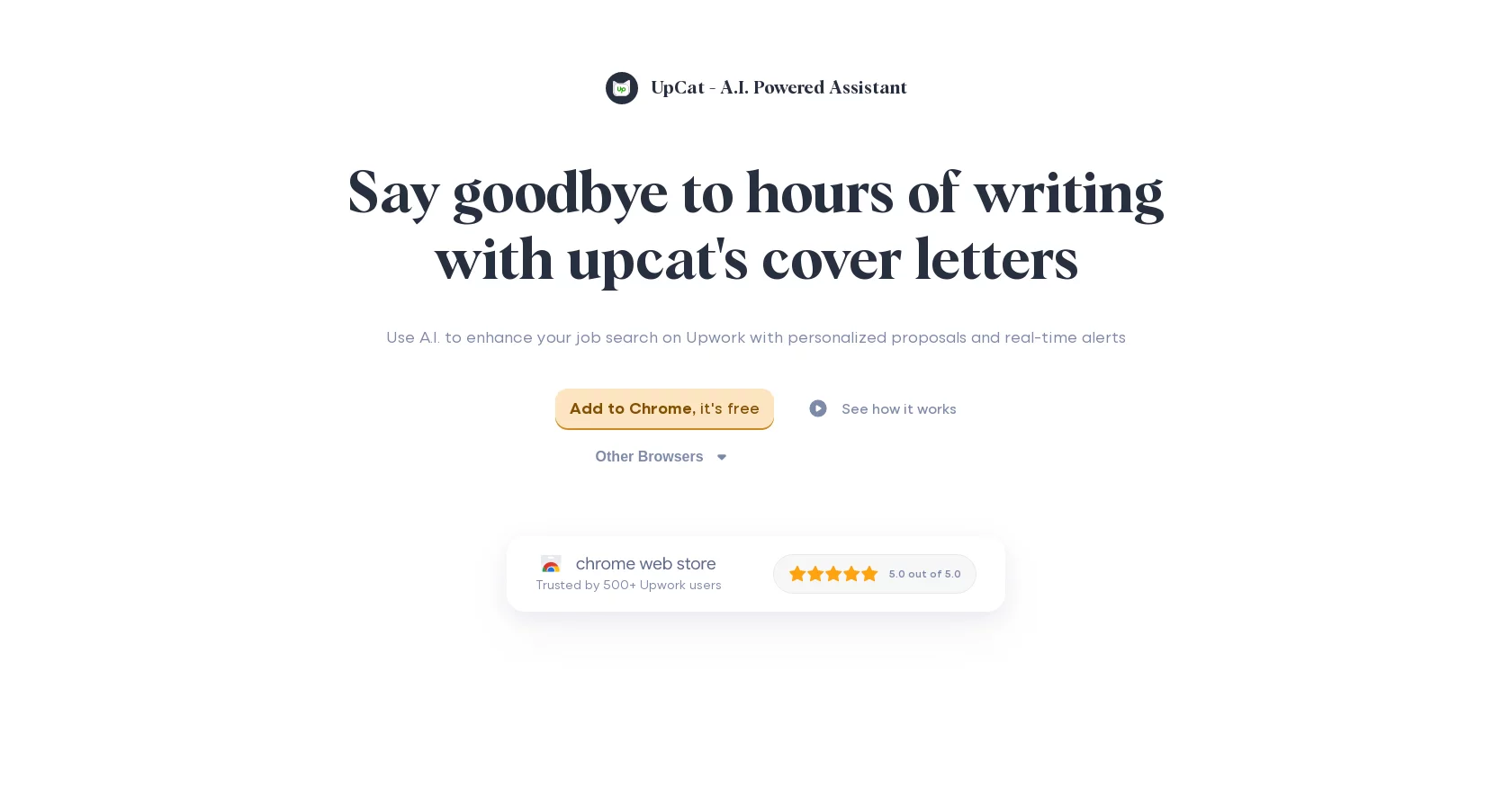  A.I-generated cover letters & personalized