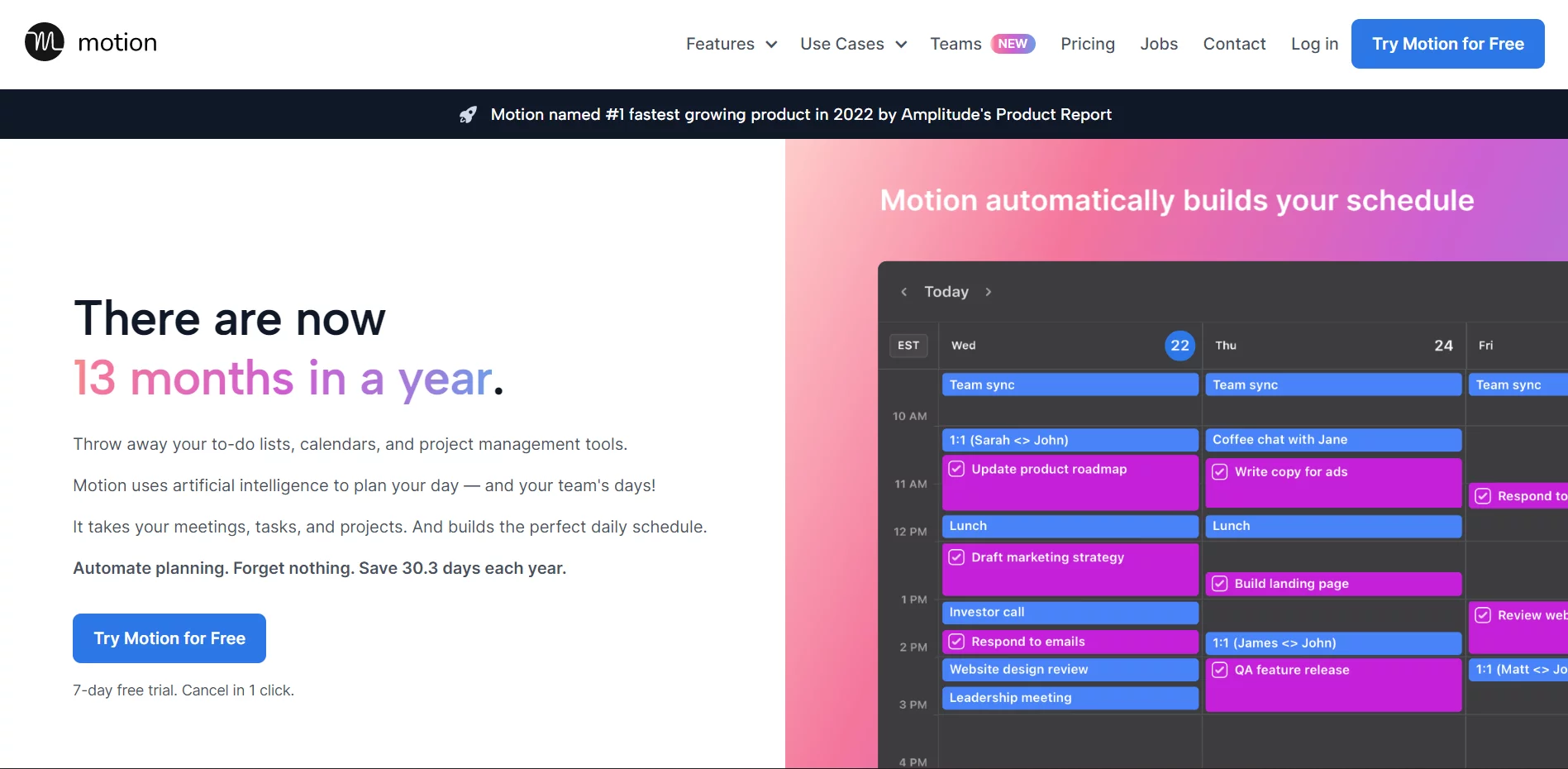  AI automated daily planner.