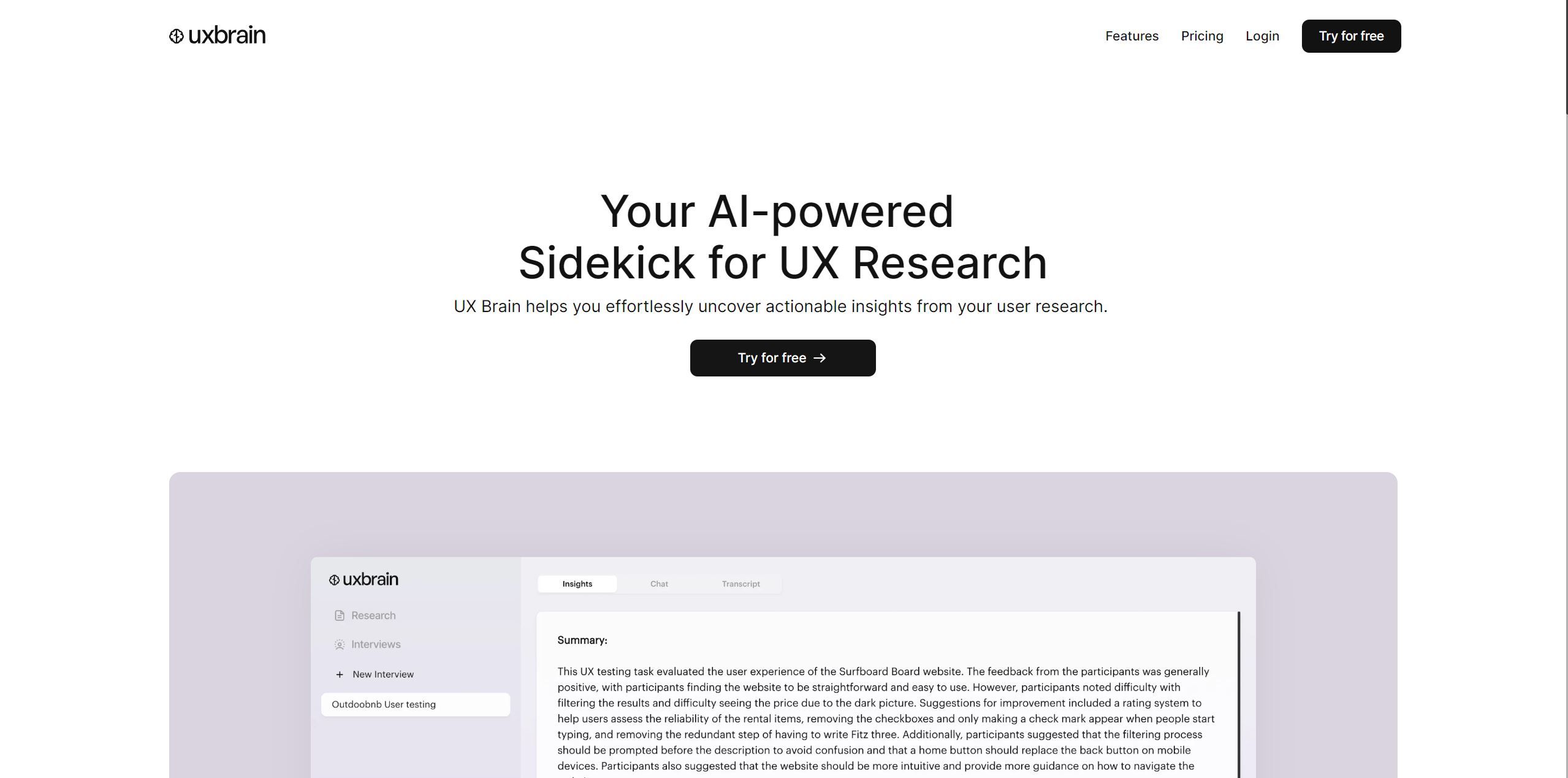  Your AI-powered Sidekick for UX Research