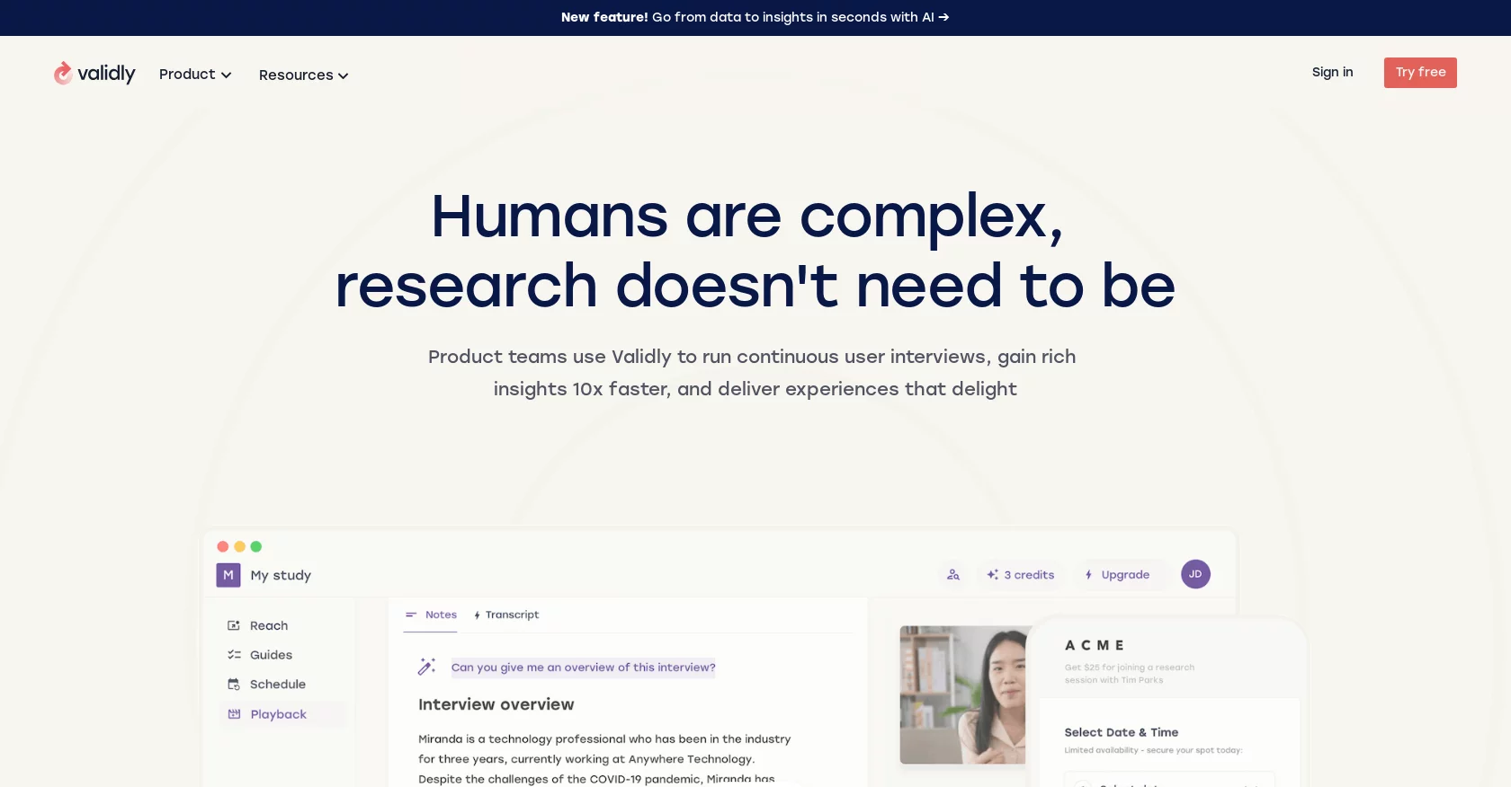  Simplify research using Validly