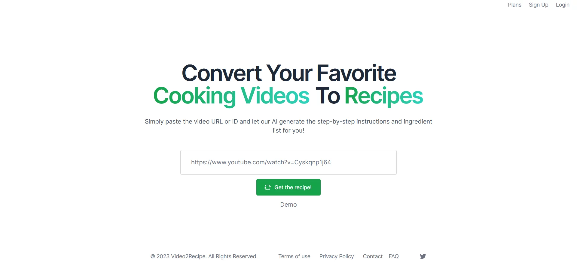  Convert youtube cooking videos into recipes in