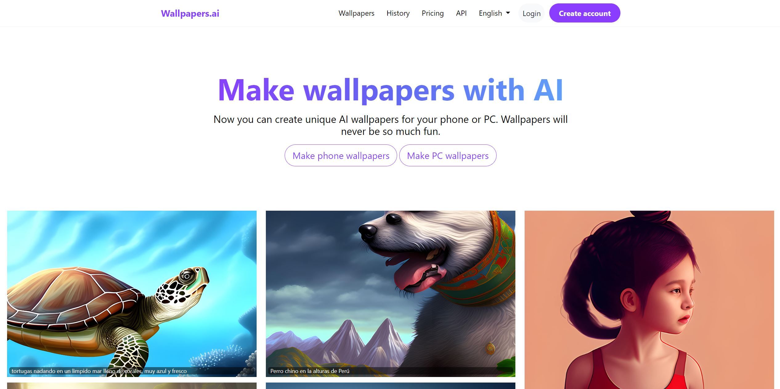  Wallpapers AI is an AI-powered tool that allows