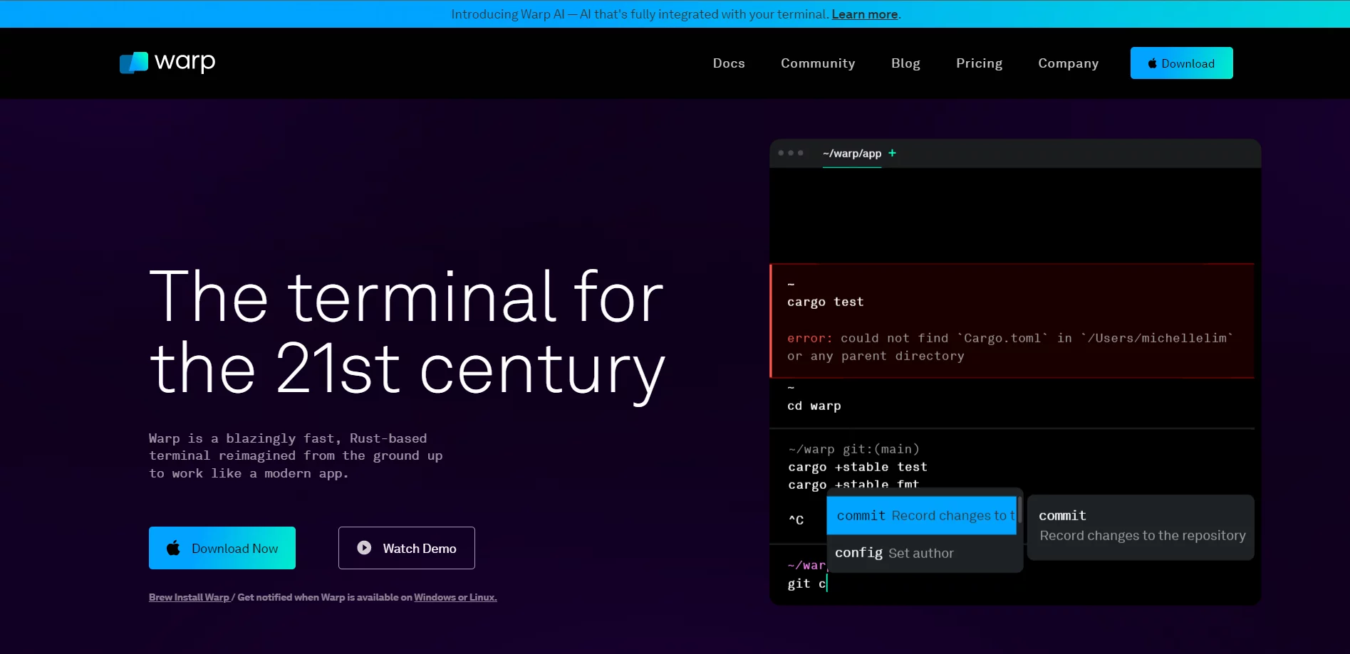  The terminal for the 21st century