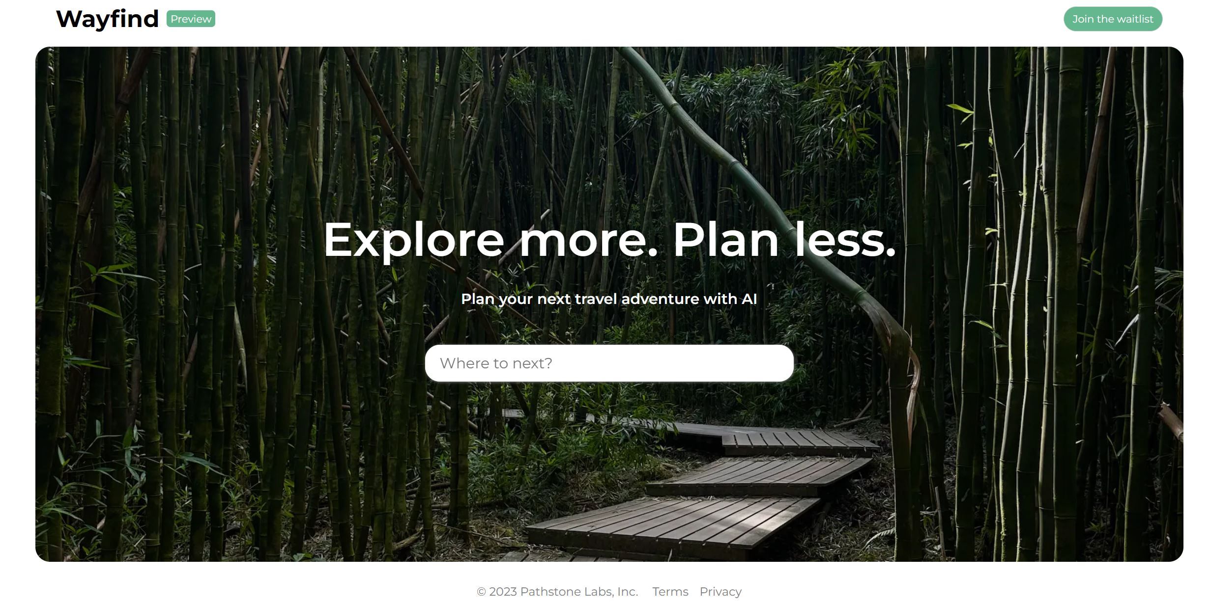   Personalized AI-powered trip planning based on