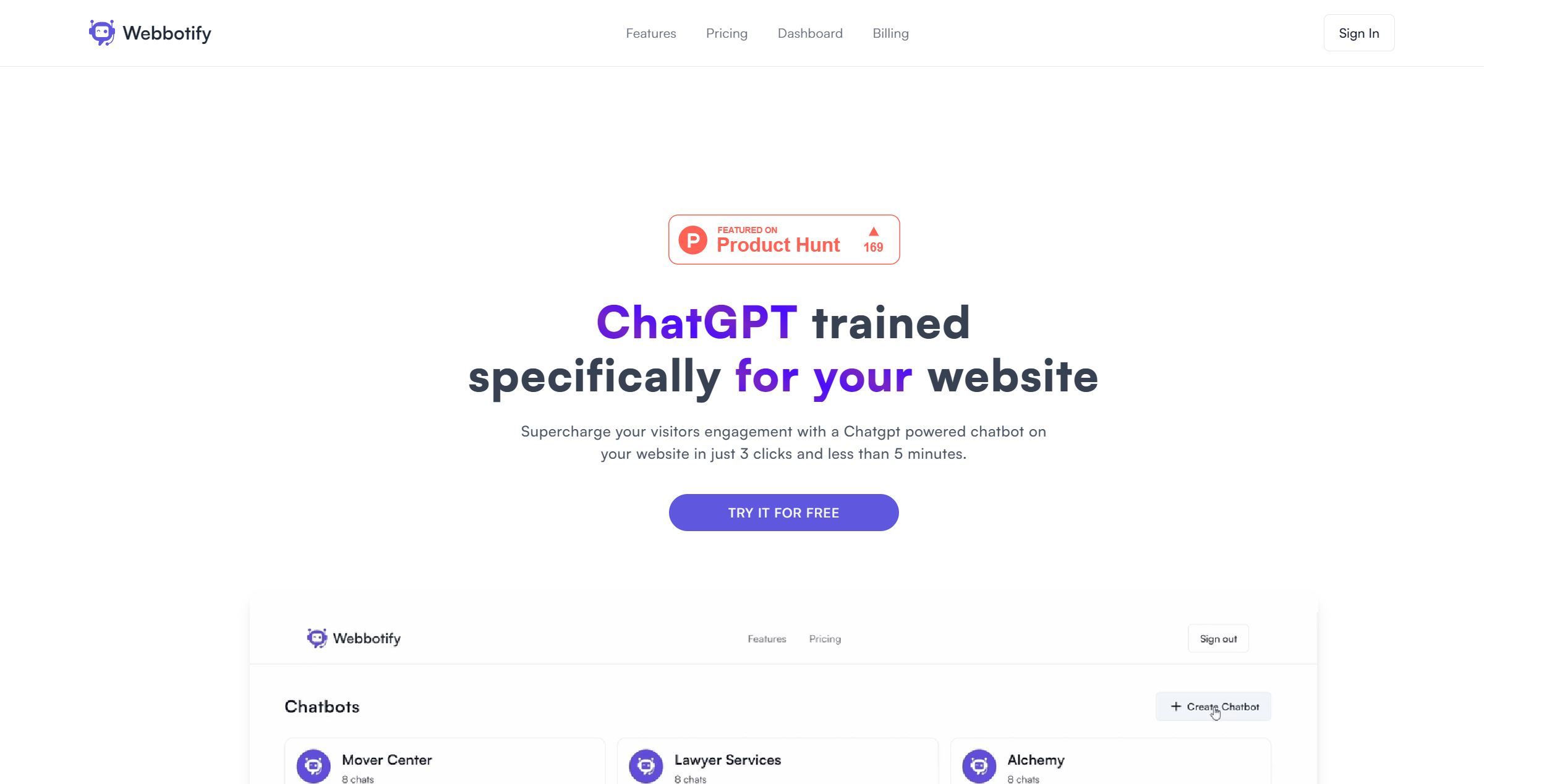  ChatGPT trained specifically for your website