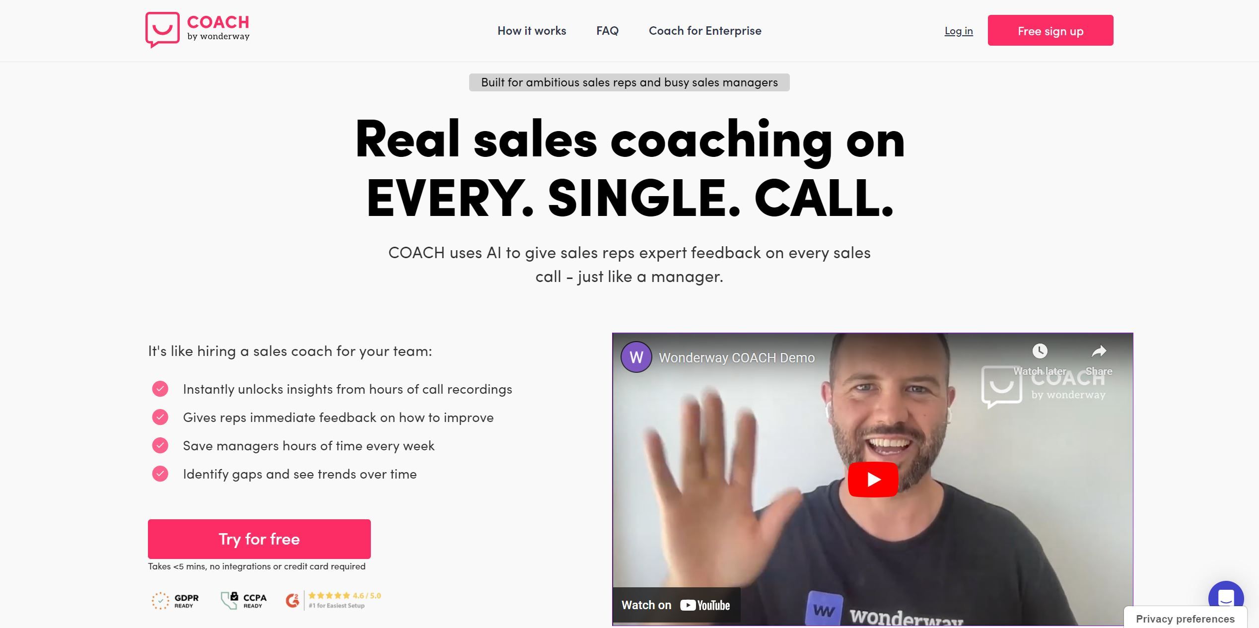  COACH uses AI to give sales reps expert feedback