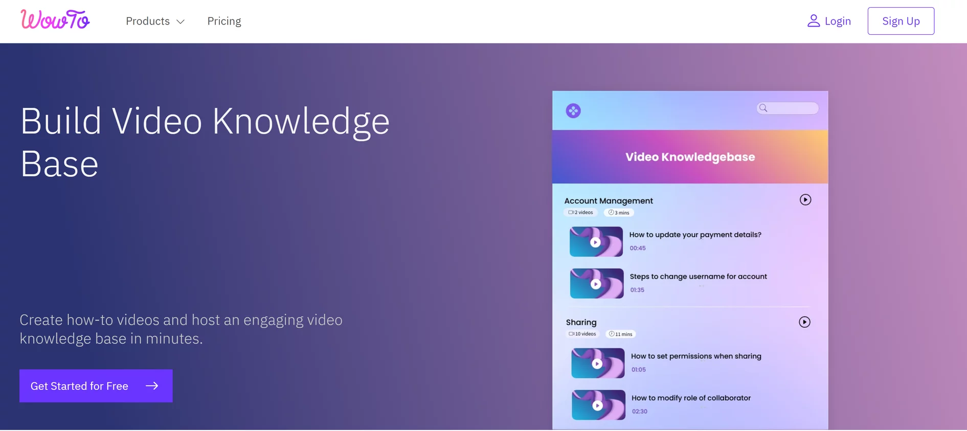  Build Video Knowledge Base in Minutes.