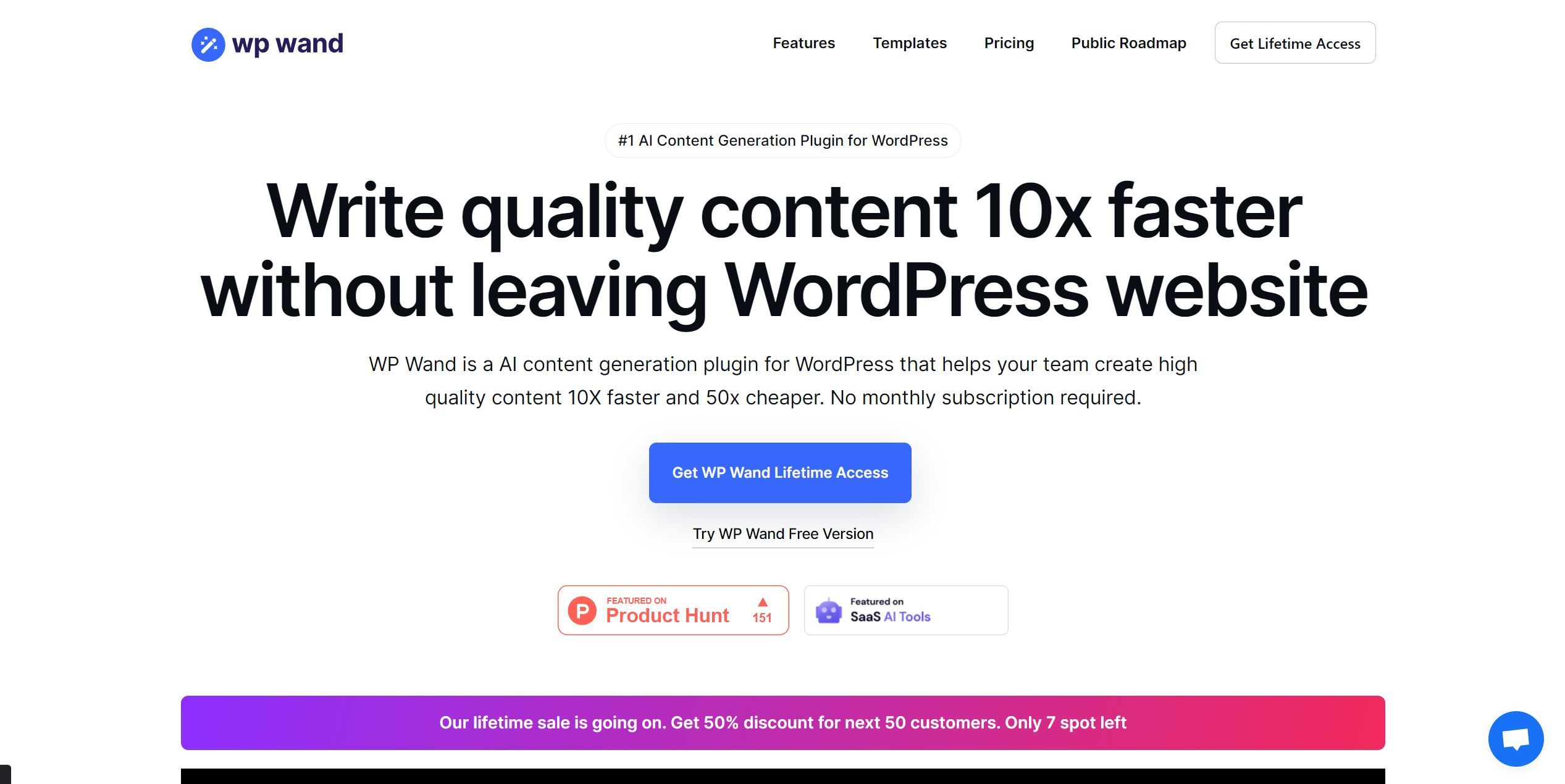  AI content generation plugin for WordPress that