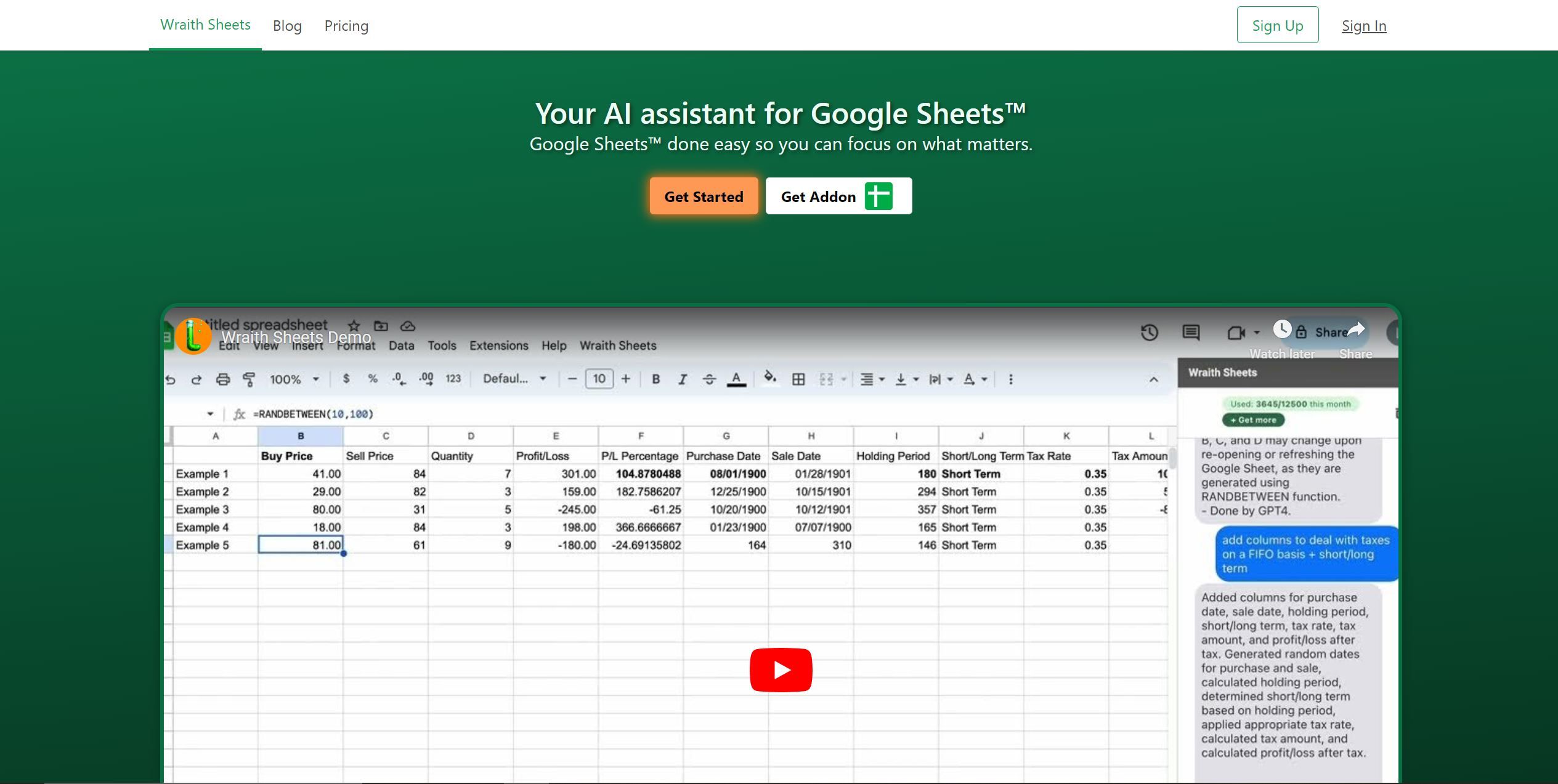  Automated spreadsheet tasks with data insights.