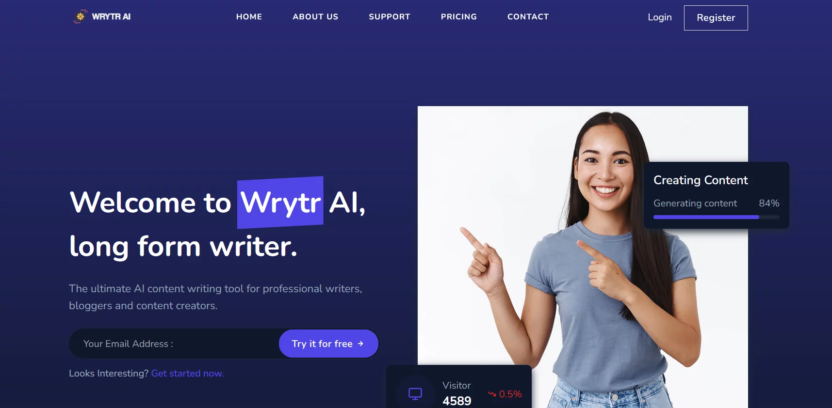  AI content writing tool for professional writers