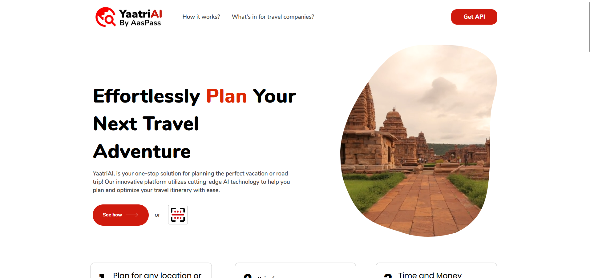  YaatriAI by AasPass is a travel planning platform