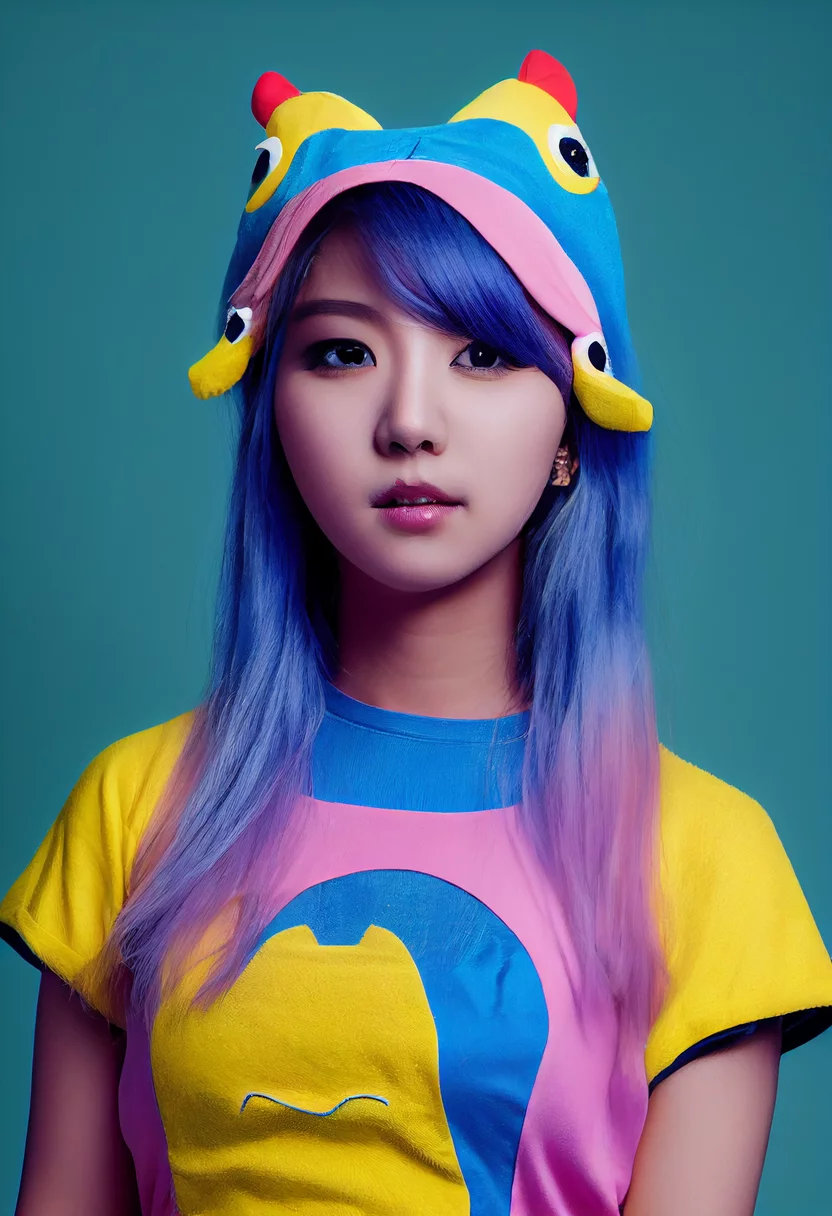  beautiful female k-pop idol wearing a cute
