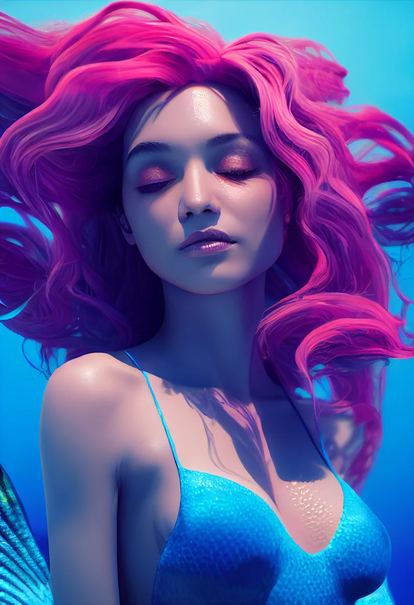  octane render 8k of beautiful mermaid 🧜🏾‍♀️ —ar